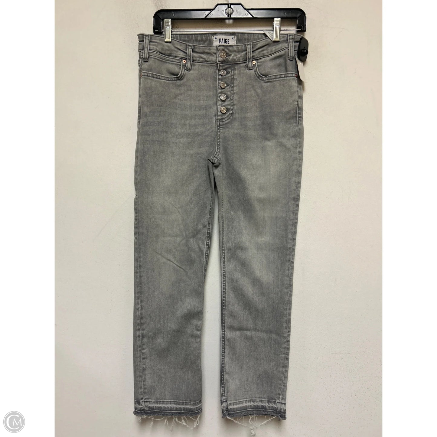 Jeans Straight By Paige In Grey, Size: 6