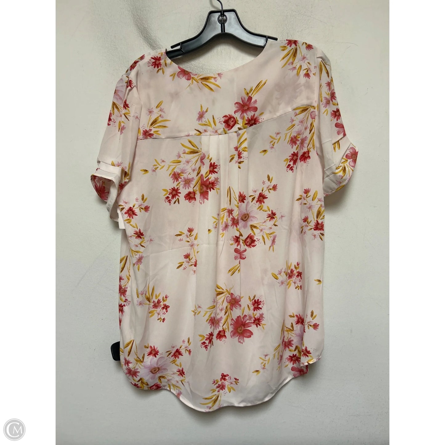 Top Short Sleeve By Dr2 In Floral Print, Size: Xl