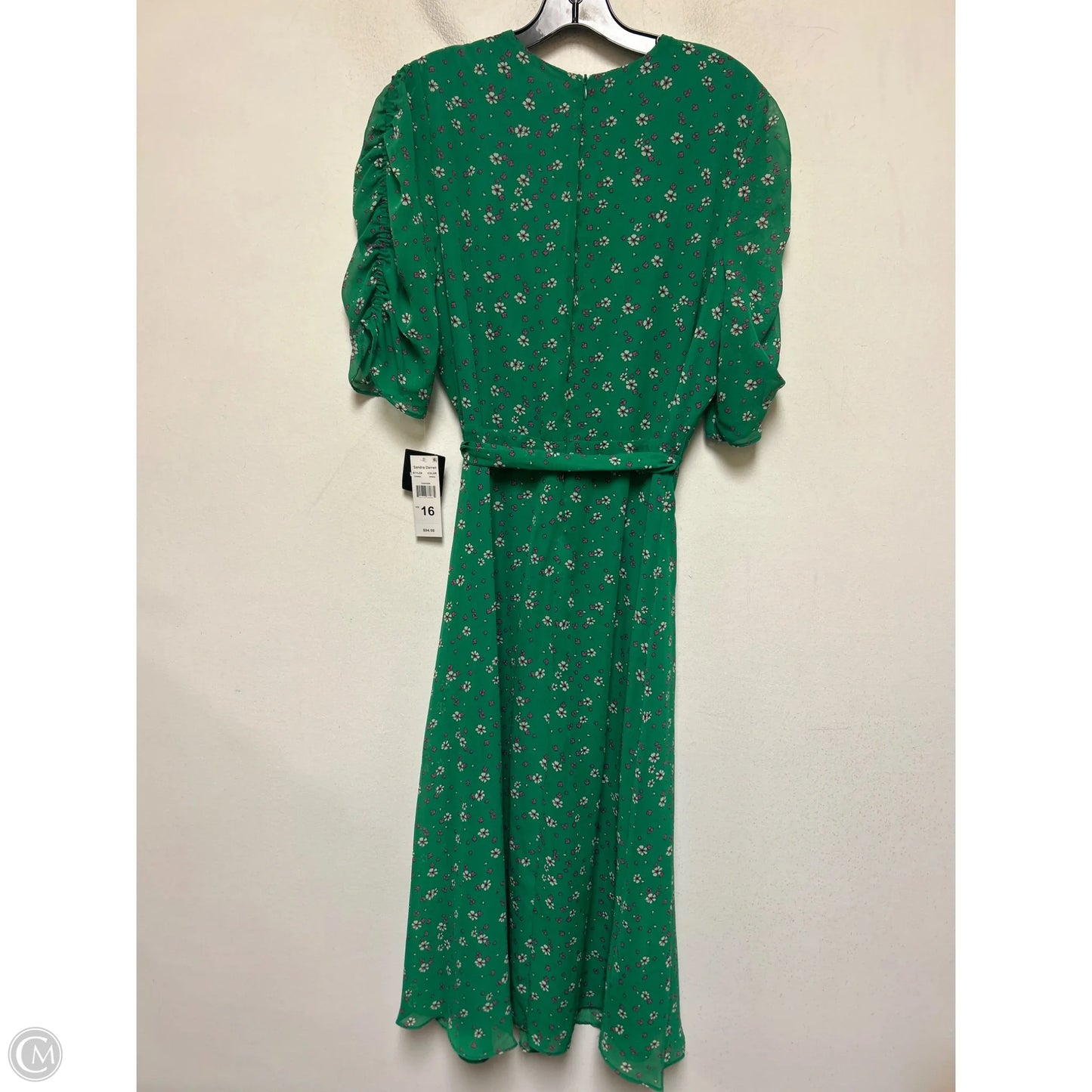 Dress Casual Midi By Sandra Darren In Floral Print, Size: Xl