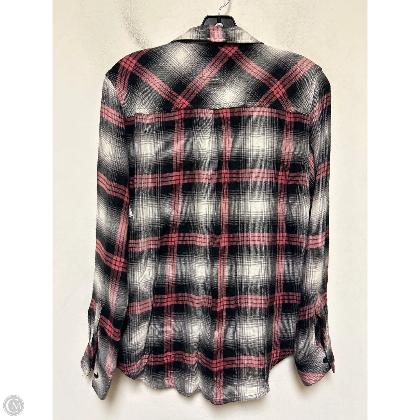 Top Long Sleeve By Rails In Plaid Pattern, Size: Xs