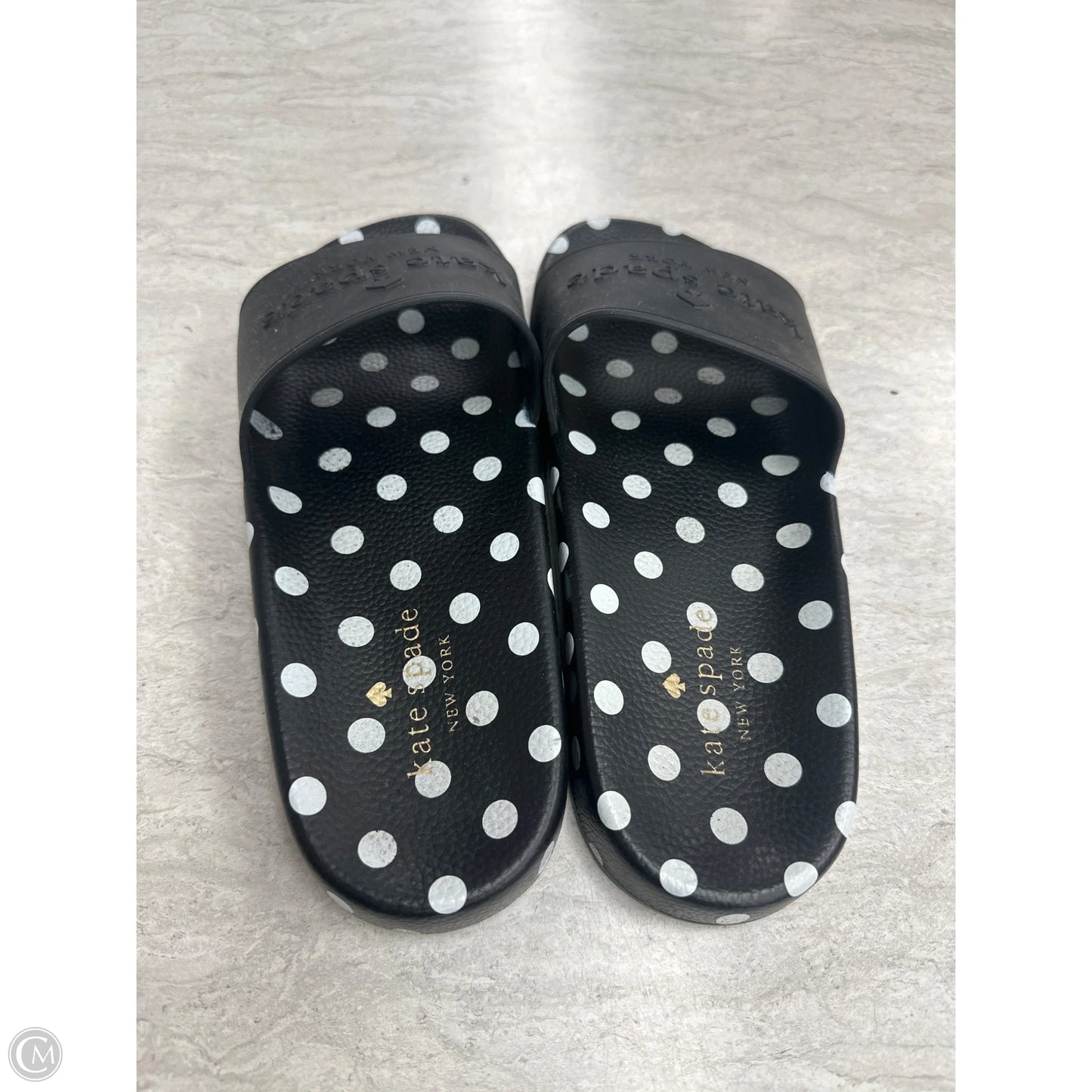 Sandals Designer By Kate Spade In Polkadot Pattern, Size: 7