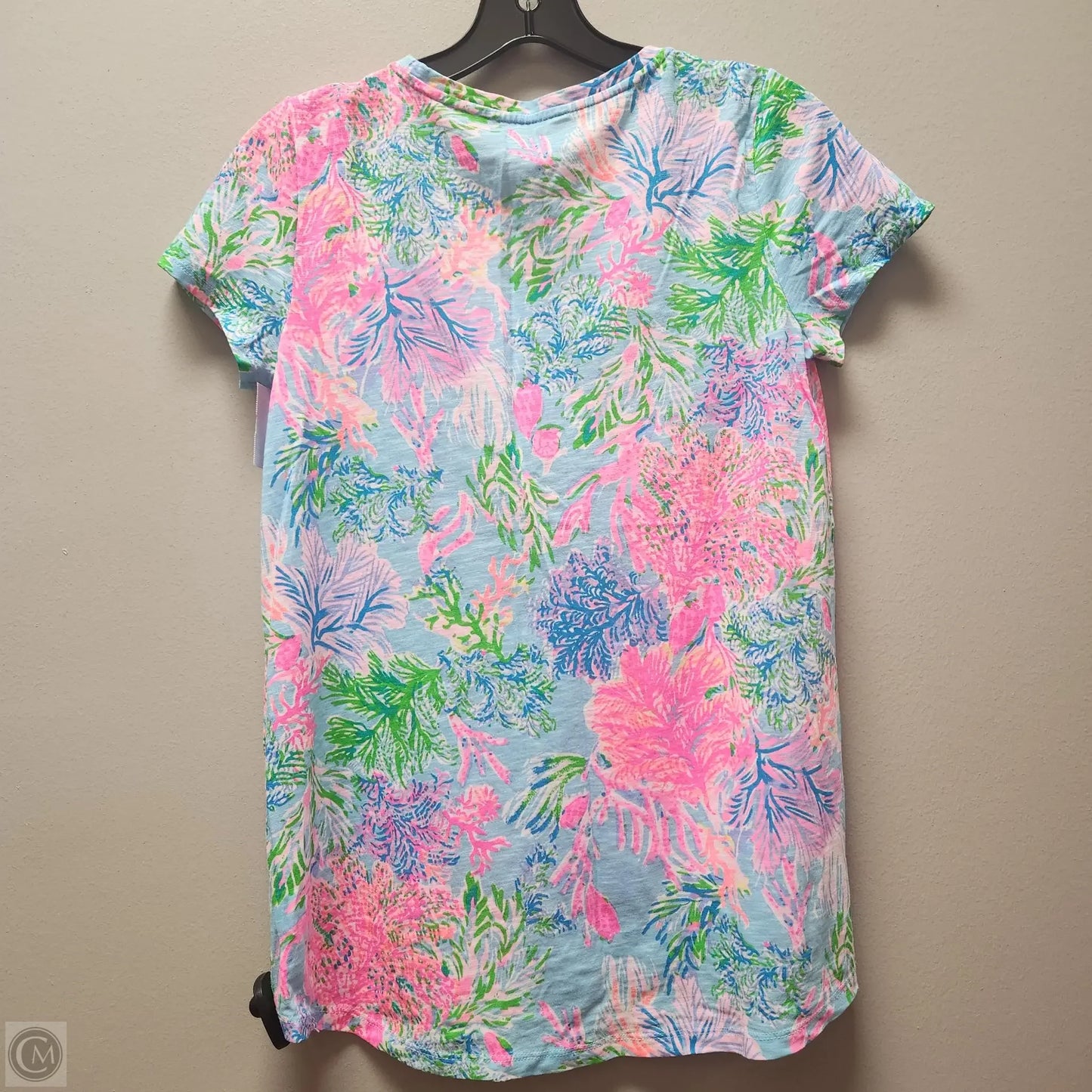 Top Short Sleeve Designer By Lilly Pulitzer In Pink, Size: Xs