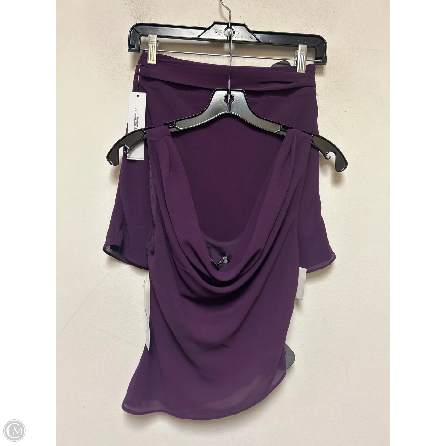 Skirt Set 2pc By Clothes Mentor In Purple, Size: 0