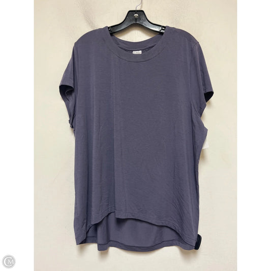 Athletic Top Short Sleeve By Athleta In Purple, Size: L