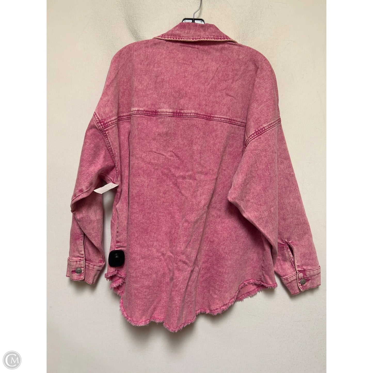 Jacket Denim By Celebrity Pink In Pink, Size: Xxl
