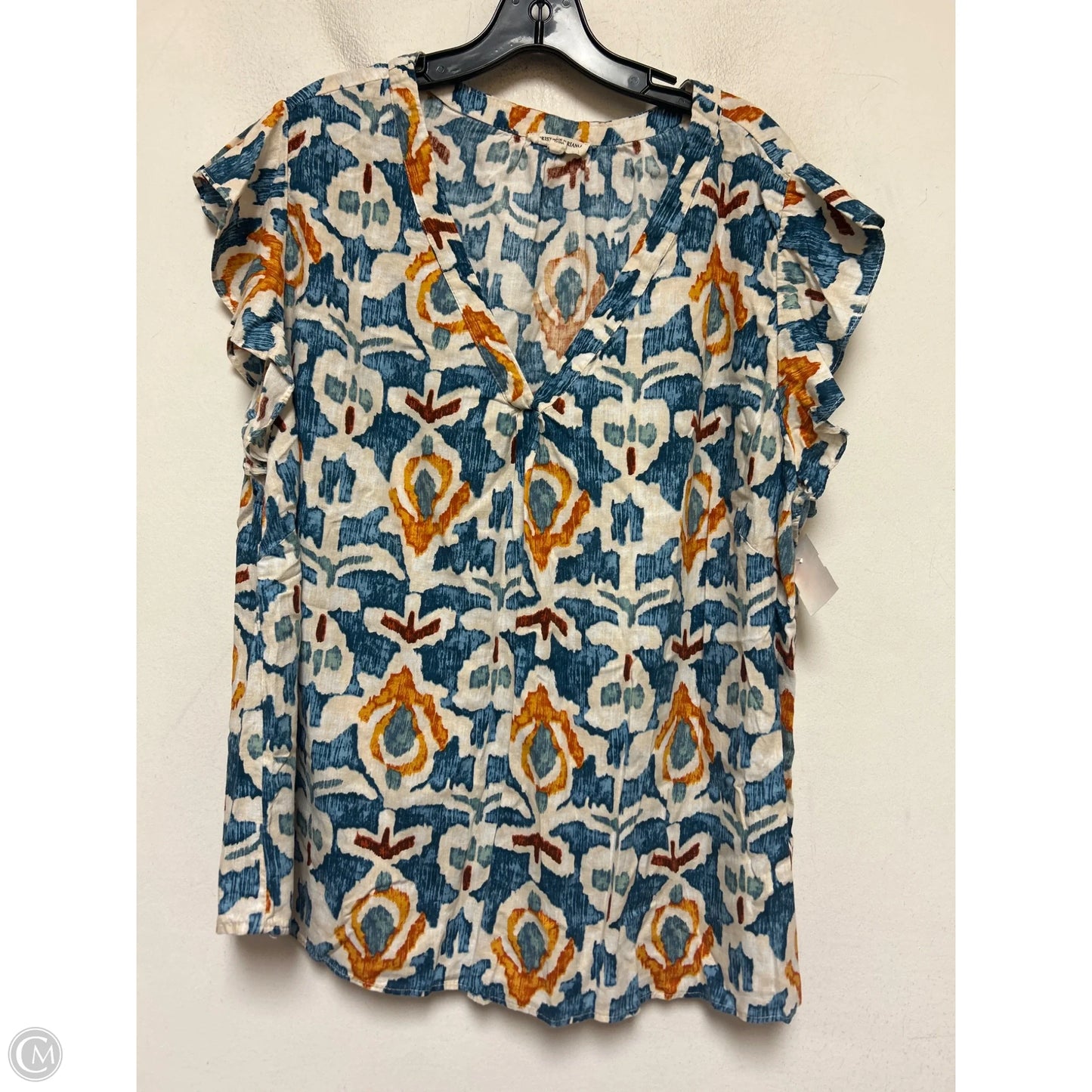 Pants Set 2pc By Christian Siriano In Blue & Orange, Size: 18