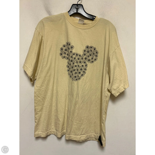 Top Short Sleeve By H&m In Yellow, Size: Xs
