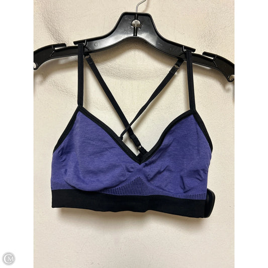 Athletic Bra By Lululemon In Black & Purple, Size: M