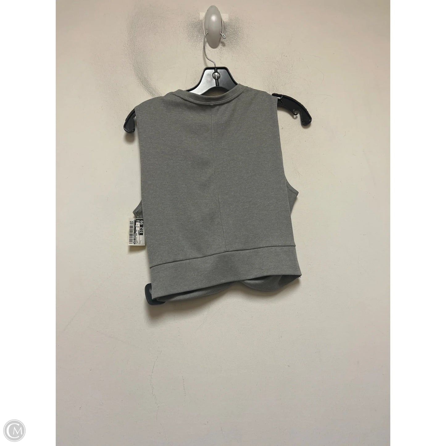 Athletic Tank Top By Nike Apparel In Grey, Size: L