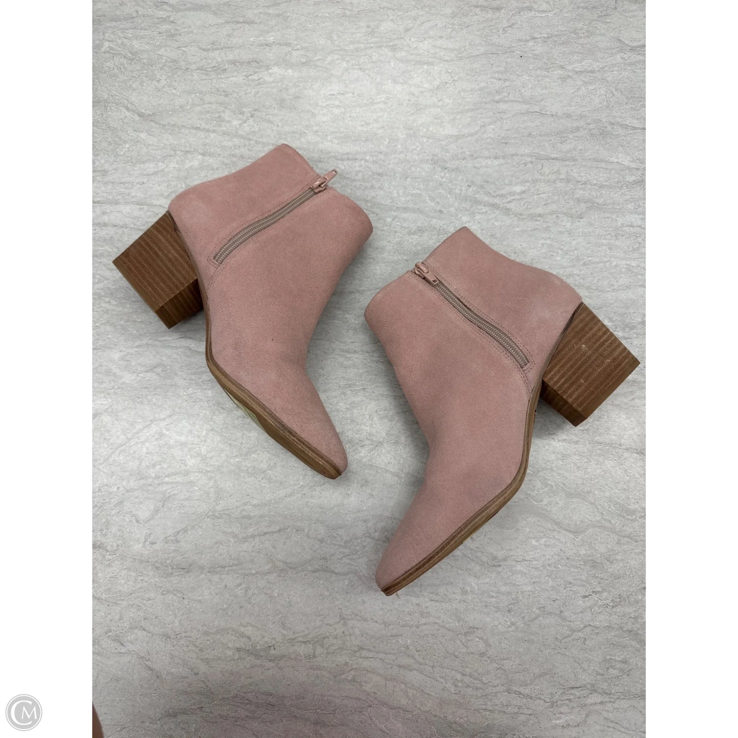 Boots Ankle Heels By Aldo In Pink, Size: 9