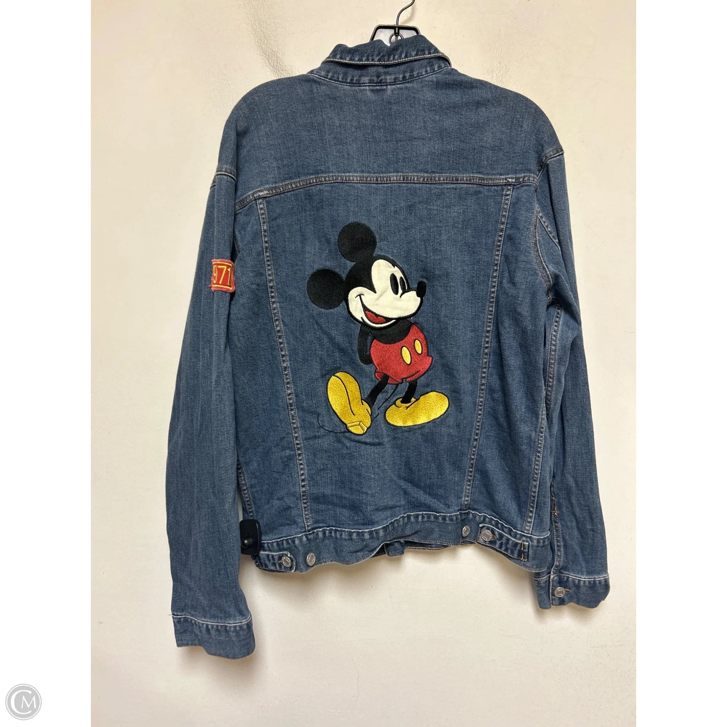 Jacket Denim By Disney Store In Blue Denim, Size: M
