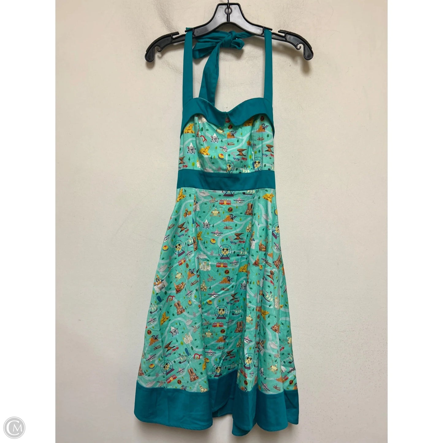 Dress Casual Short By Disney Store In Green, Size: Xs