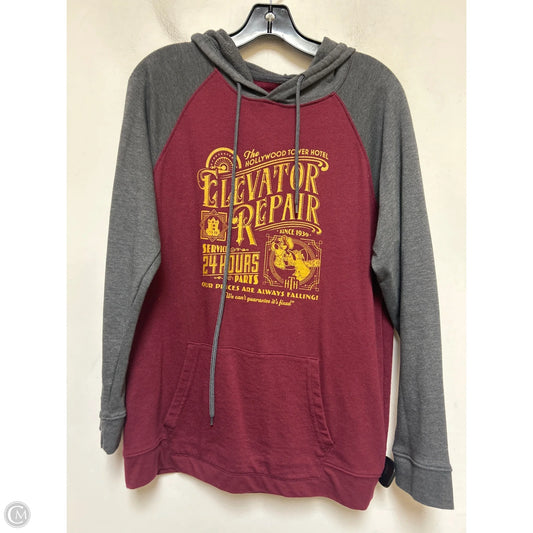 Sweatshirt Hoodie By Disney Store In Grey & Purple, Size: S