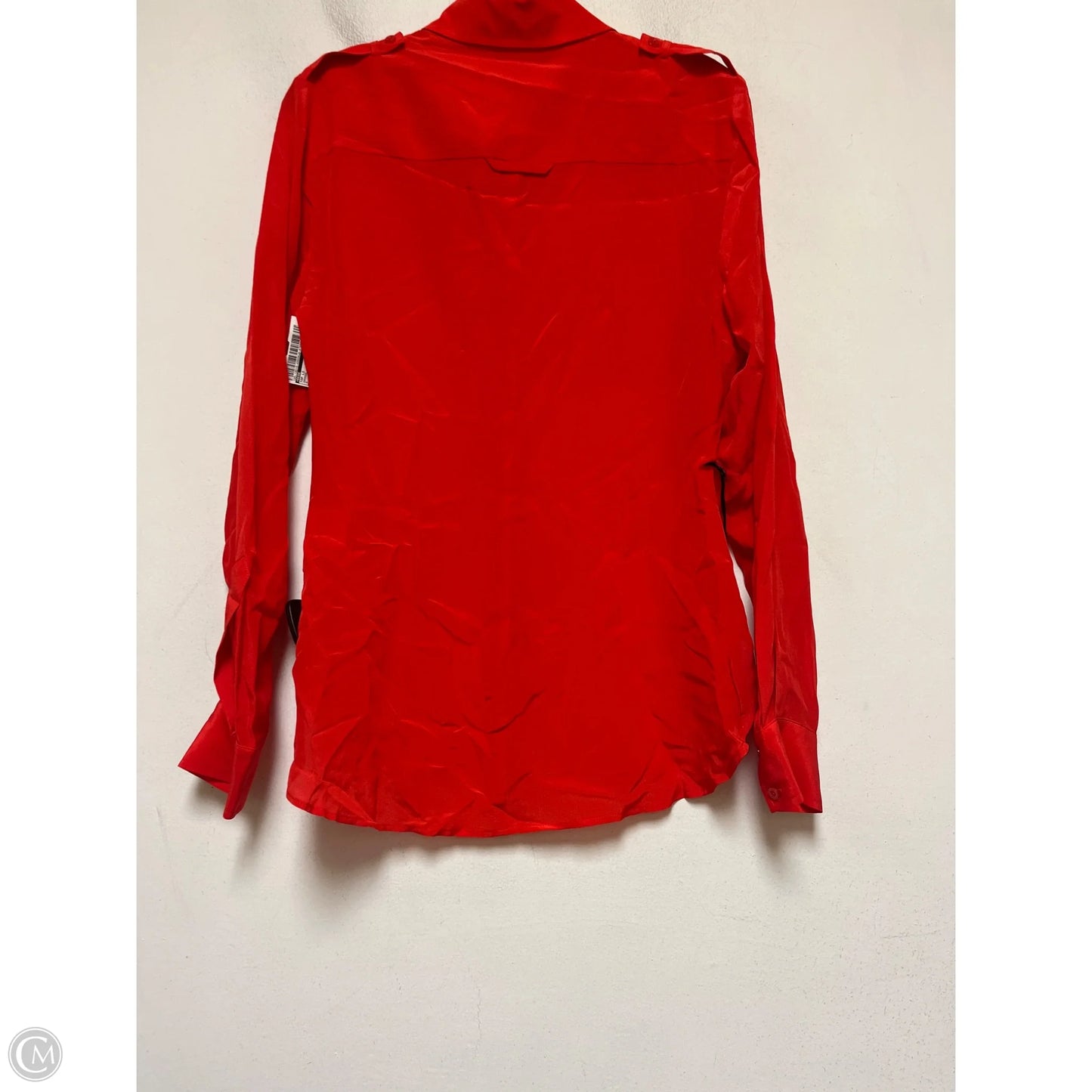 Top Long Sleeve By Bebe In Orange, Size: S