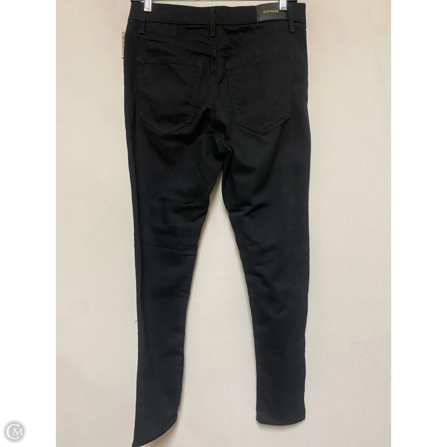 Jeans Skinny By Express In Black, Size: 6