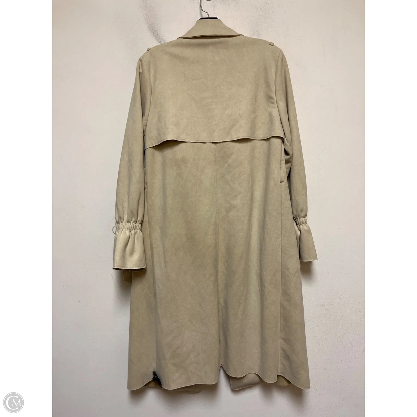Coat Trench Coat By Forever 21 In Cream, Size: S