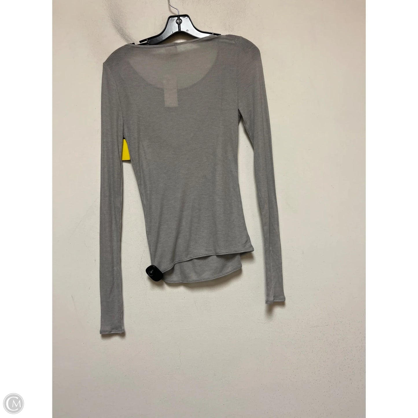 Top Long Sleeve Basic By Abercrombie And Fitch In Grey, Size: S