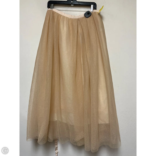 Skirt Midi By J. Crew In Gold, Size: 12