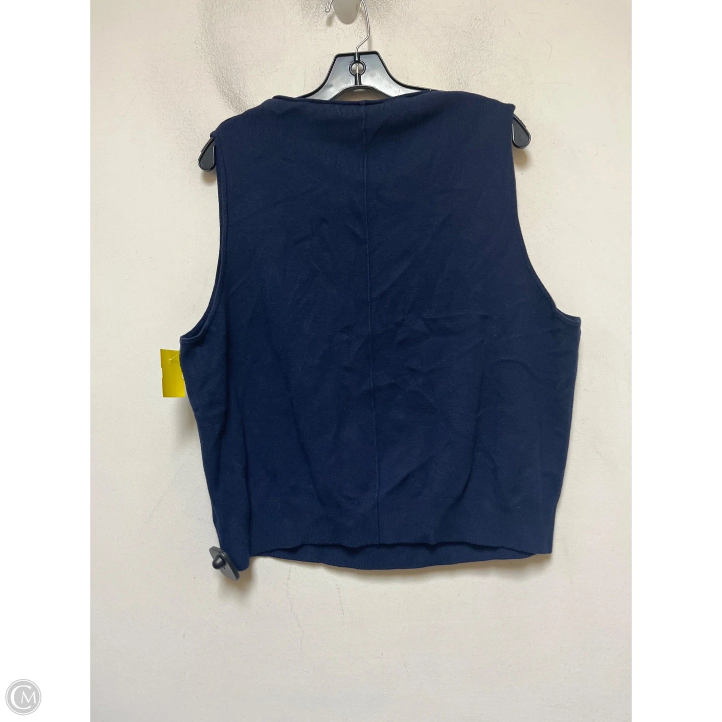 Top Sleeveless By Saturday/sunday In Navy, Size: 2x