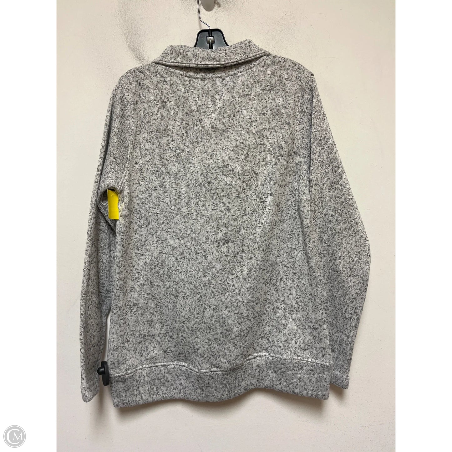 Sweatshirt Collar By Champion In Grey, Size: M