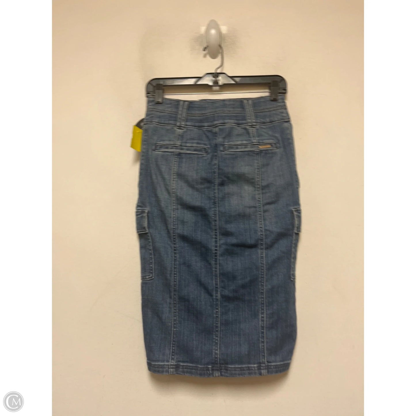 Skirt Midi By White House Black Market In Blue Denim, Size: 0