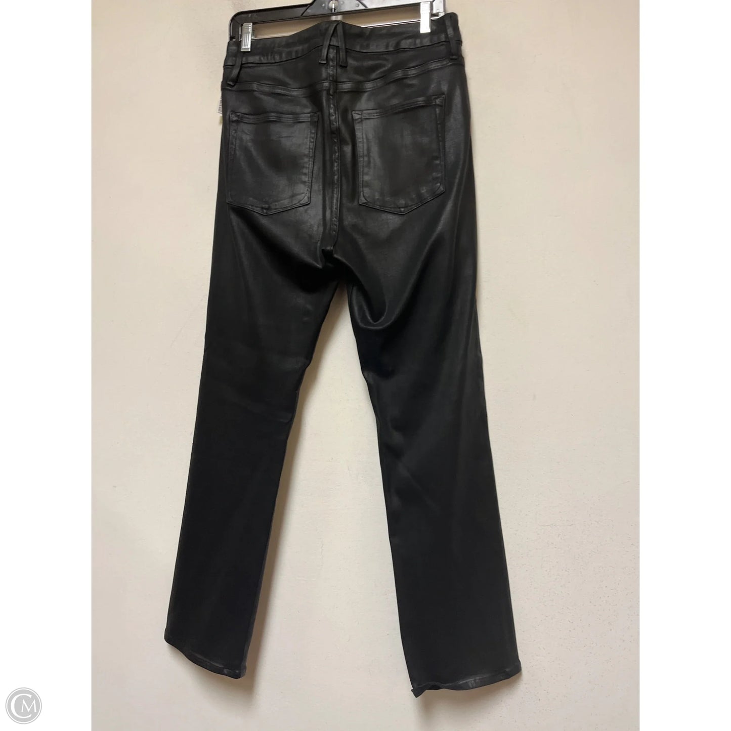 Jeans Straight By Good American In Black, Size: 12