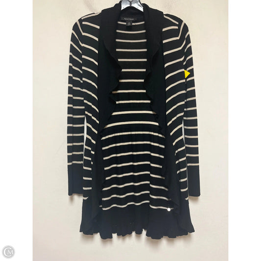 Sweater Cardigan By White House Black Market In Striped Pattern, Size: Xs