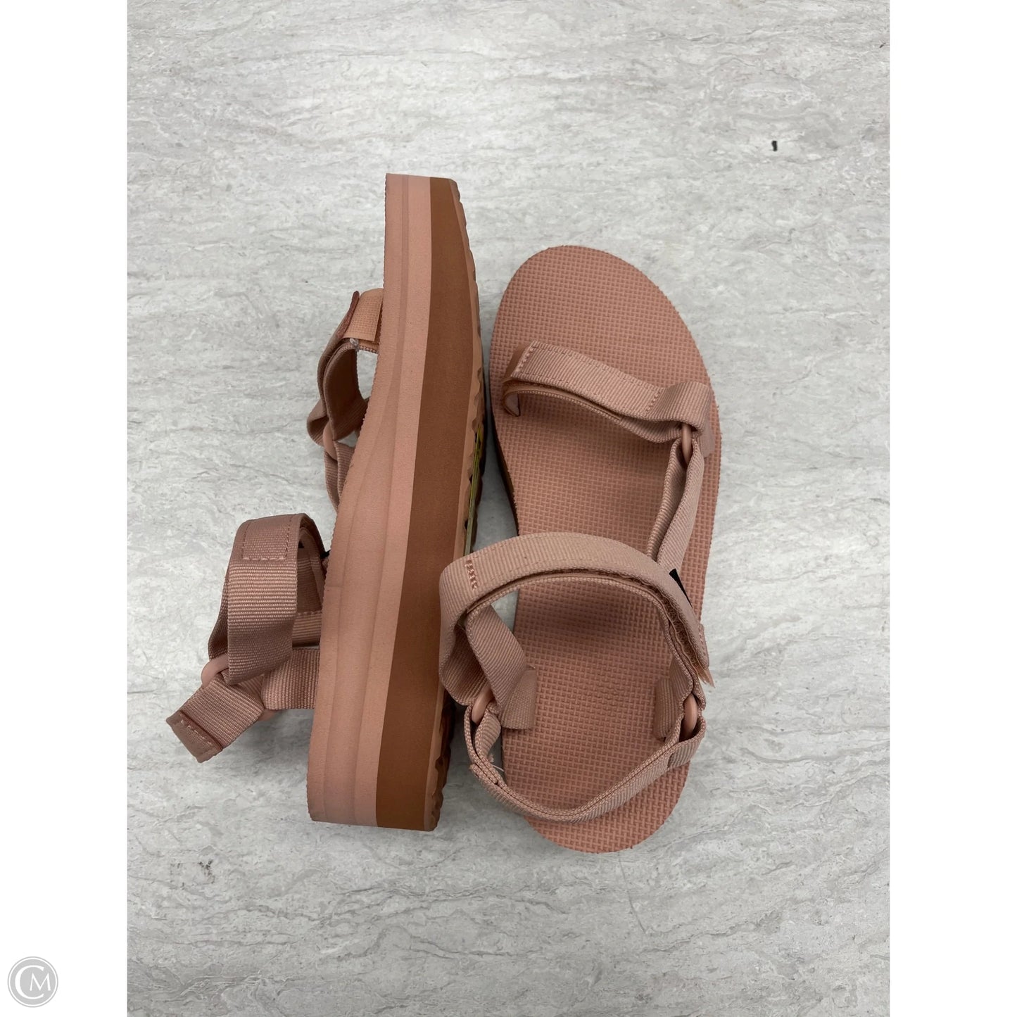 Sandals Flats By Teva In Pink, Size: 9