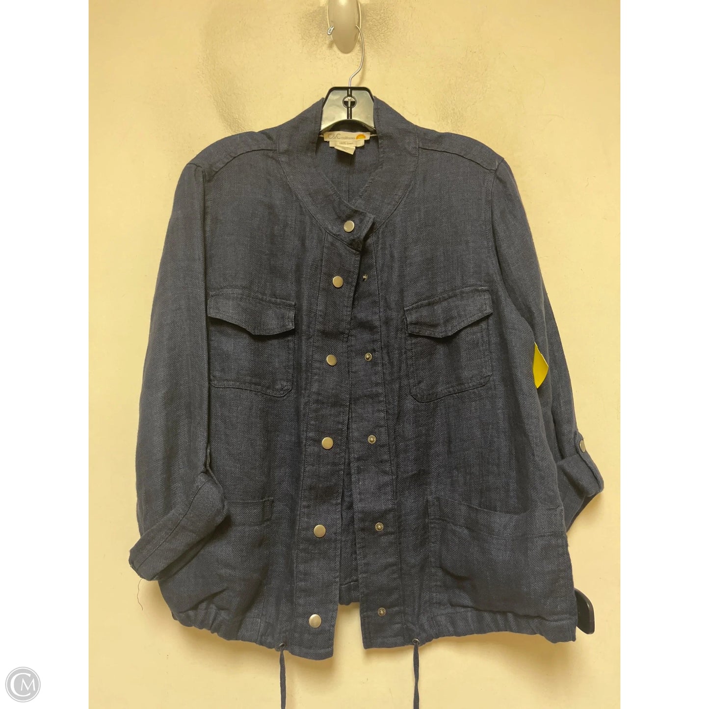 Jacket Shirt By C And C In Blue, Size: M