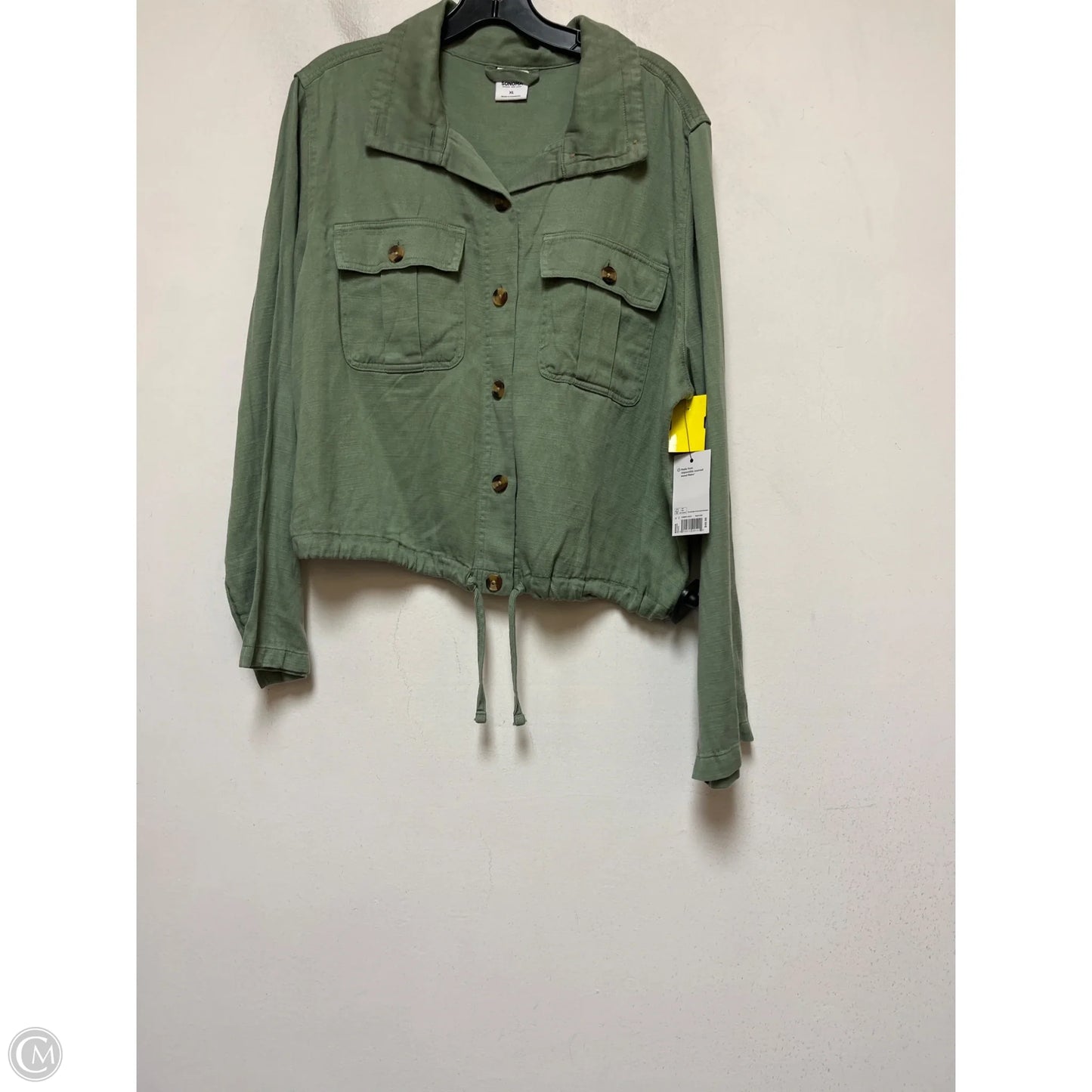 Top Long Sleeve By Sonoma In Green, Size: Xl