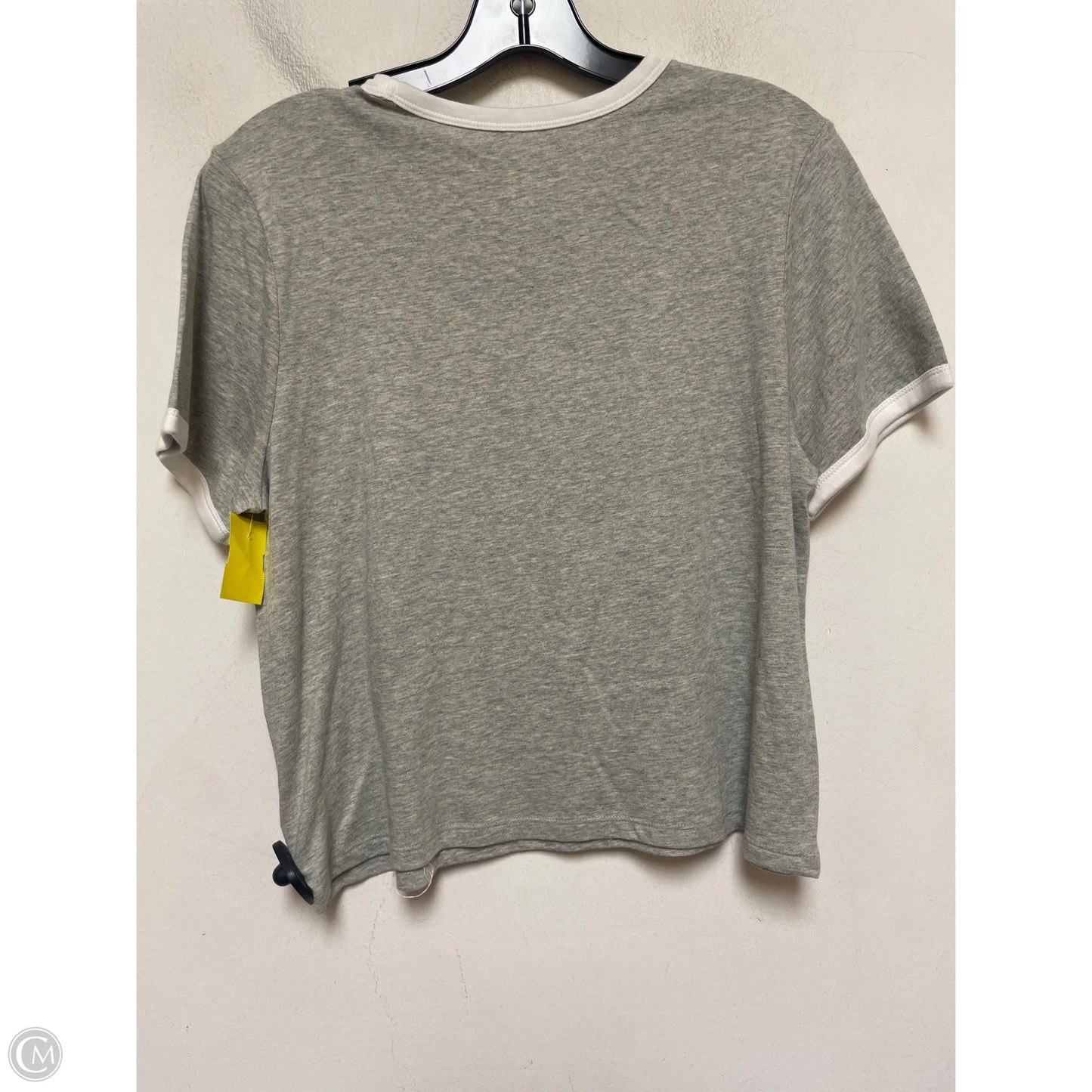 Top Short Sleeve Basic By Gap In Grey, Size: M