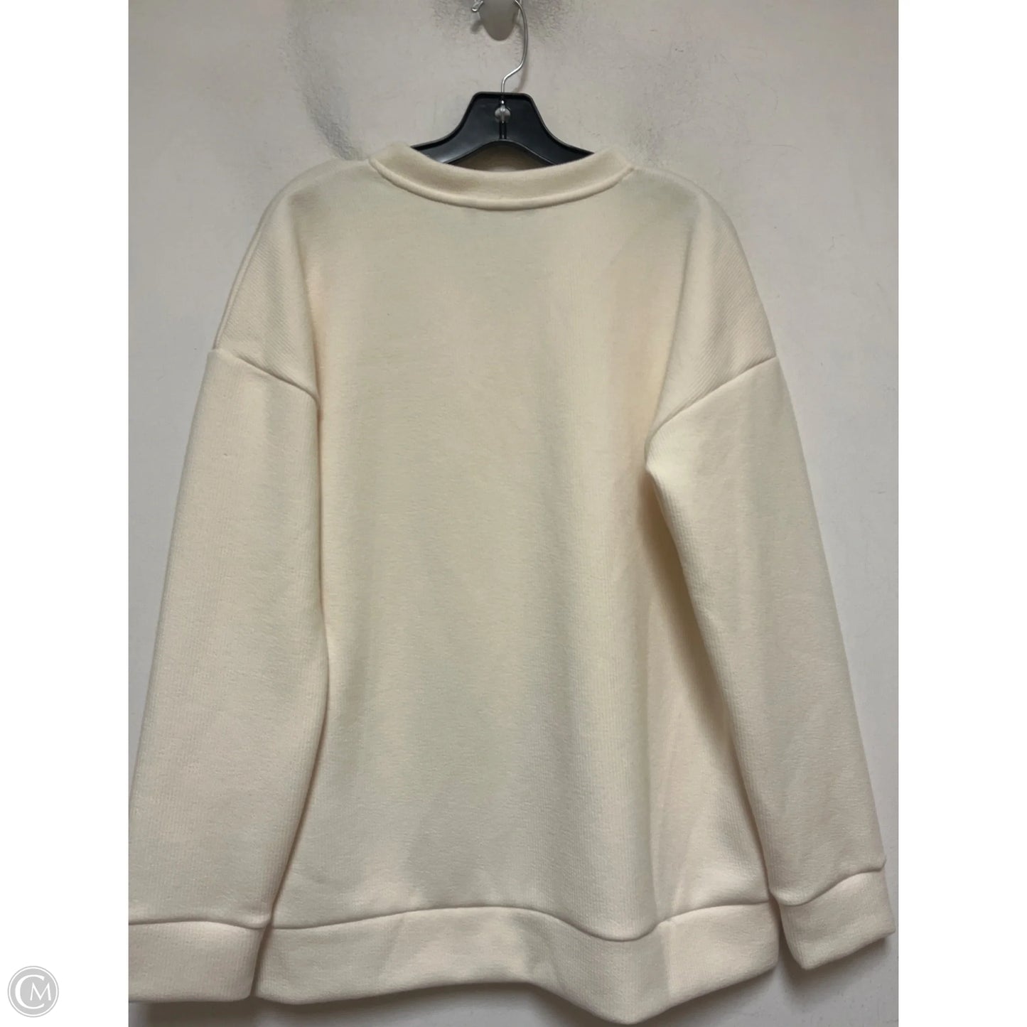 Top Long Sleeve By Marc New York In Ivory, Size: L