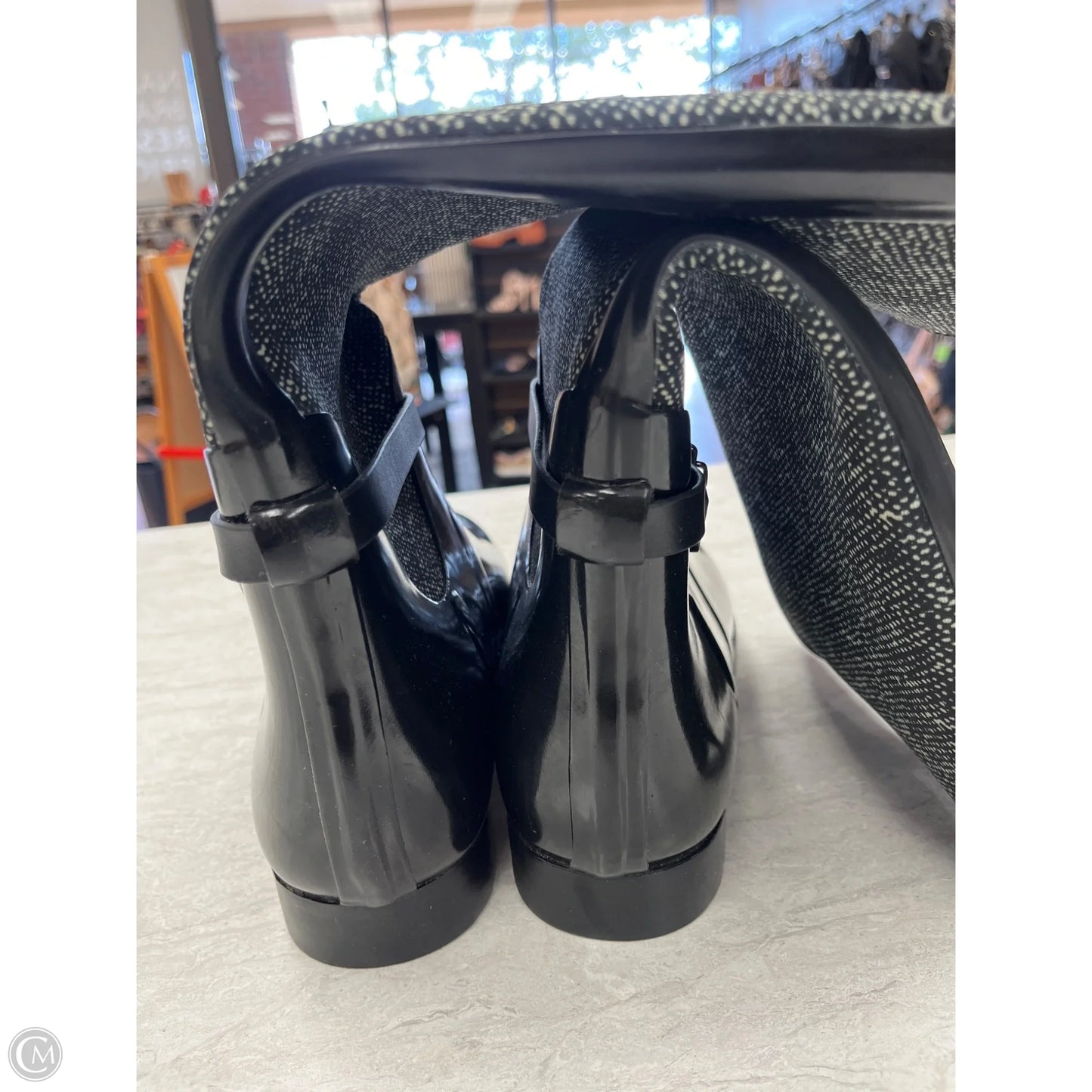 Boots Rain By Michael By Michael Kors In Black & Grey, Size: 10