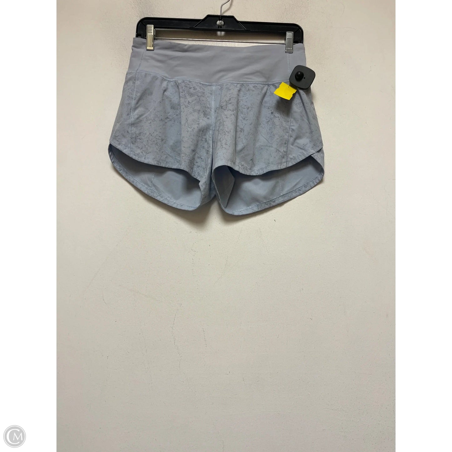 Athletic Shorts By Lululemon In Blue & Grey, Size: 6