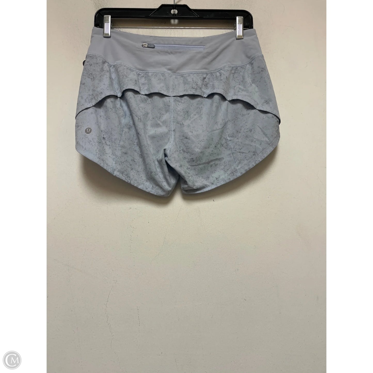 Athletic Shorts By Lululemon In Blue & Grey, Size: 6