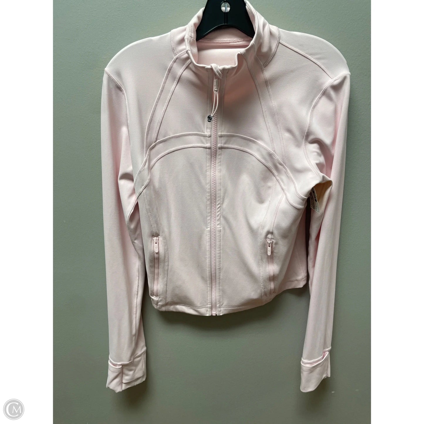 Athletic Jacket By Lululemon In Pink, Size: 12