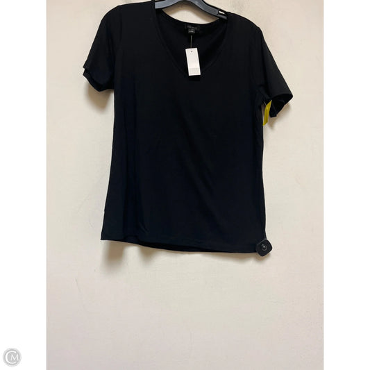 Top Short Sleeve Basic By Ann Taylor In Black, Size: M