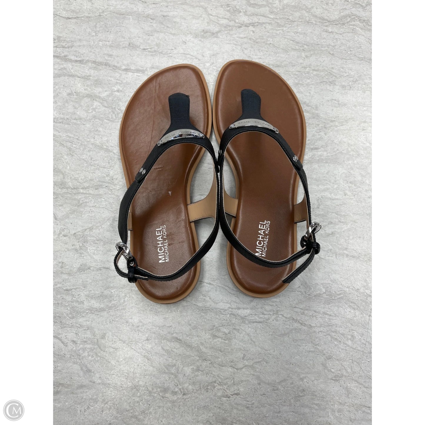 Sandals Flats By Michael By Michael Kors In Blue, Size: 8