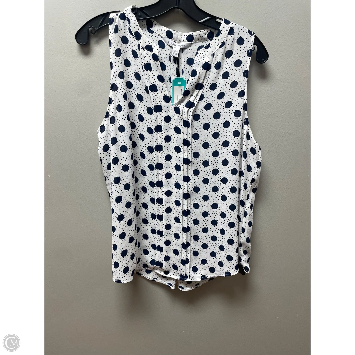 Top Sleeveless By 41 Hawthorn In Polkadot Pattern, Size: M