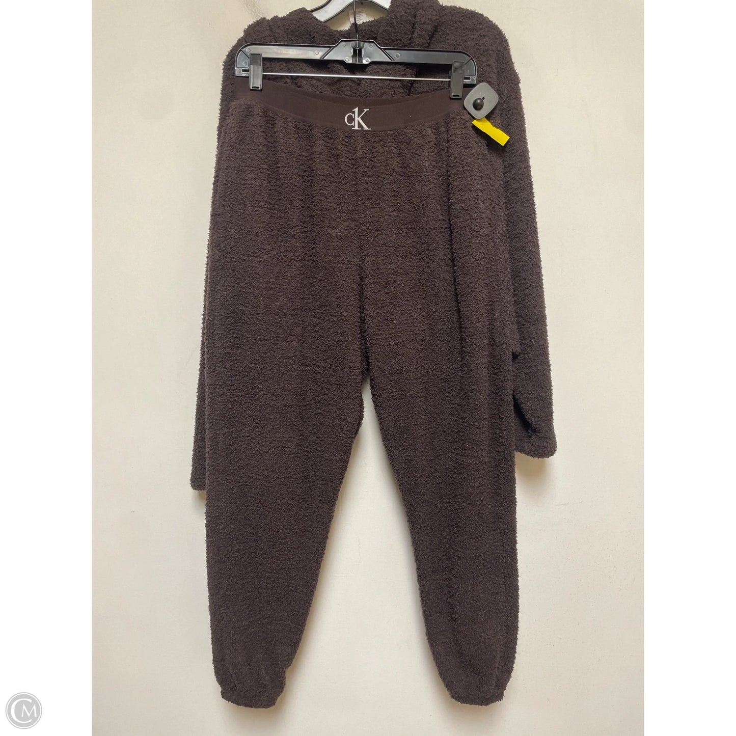 Pants Set 2pc By Calvin Klein In Brown, Size: L