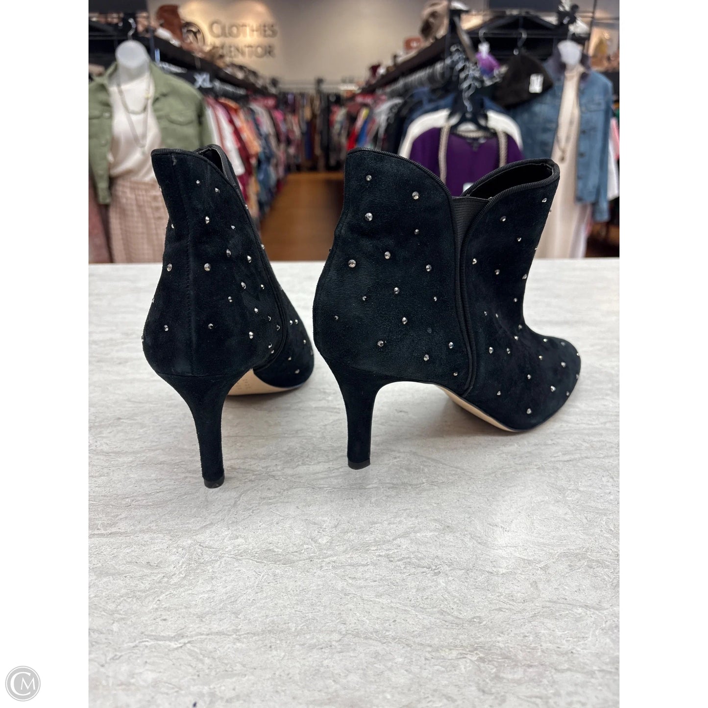 Boots Ankle Heels By White House Black Market In Black, Size: 9.5