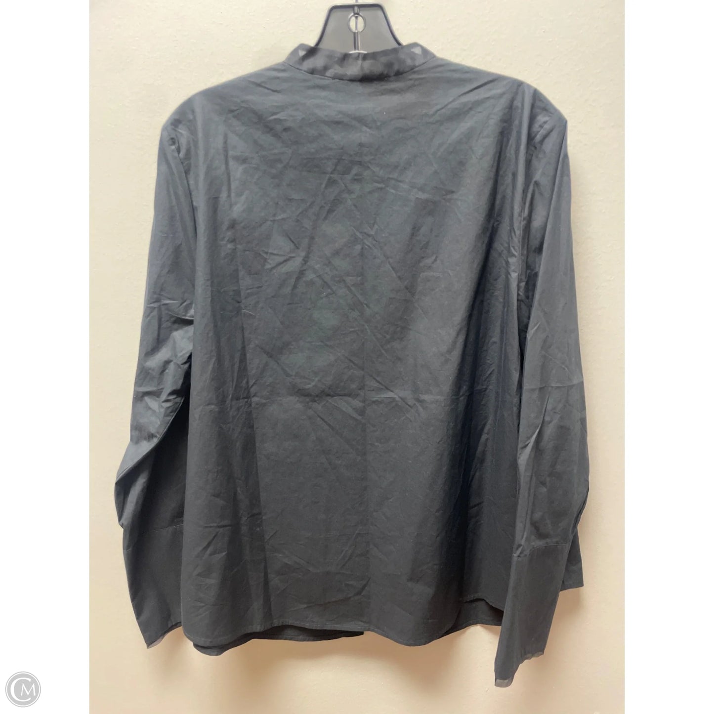 Top Long Sleeve By Banana Republic In Black, Size: L