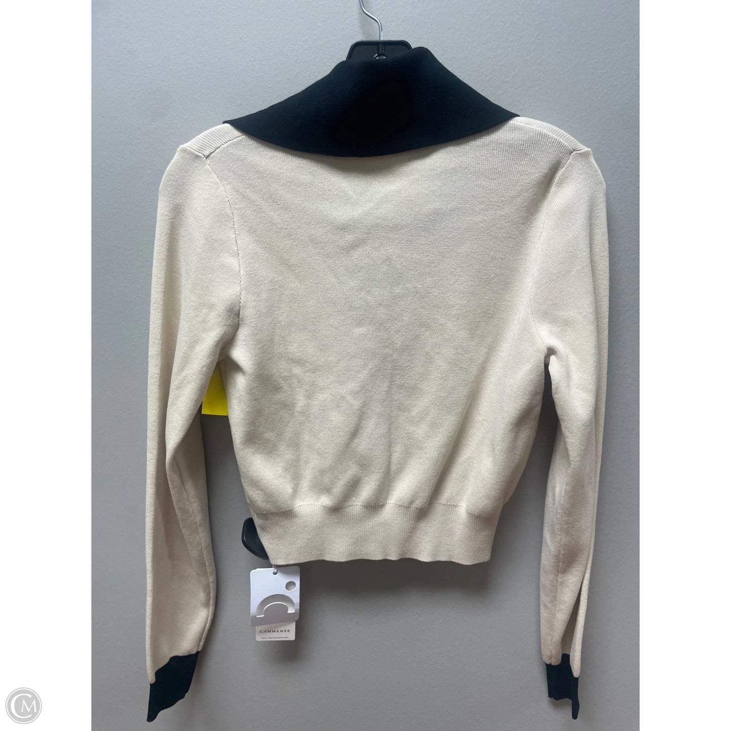 Cardigan By Commense In Black & Tan, Size: M