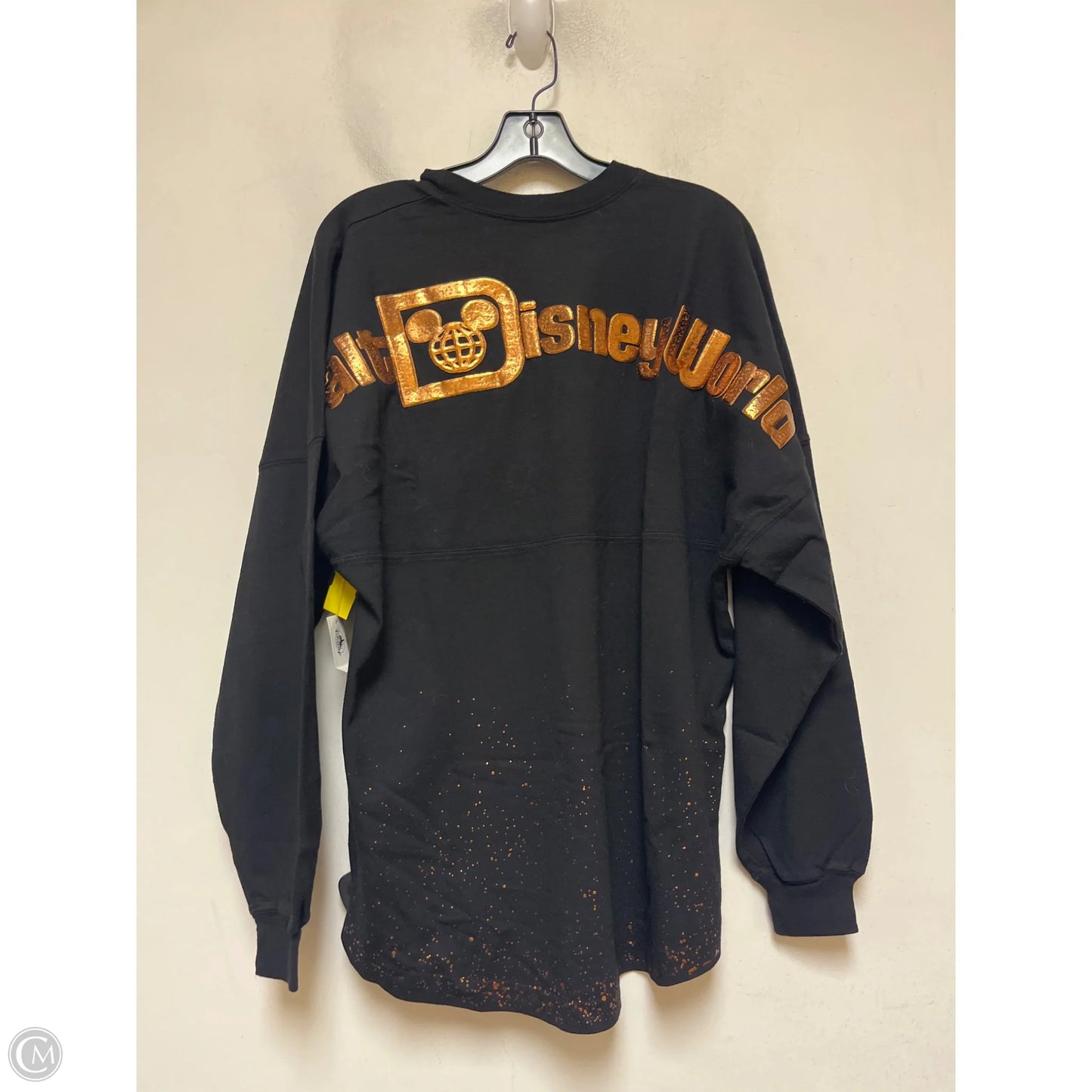 Top Long Sleeve By Disney Store In Black & Gold, Size: M