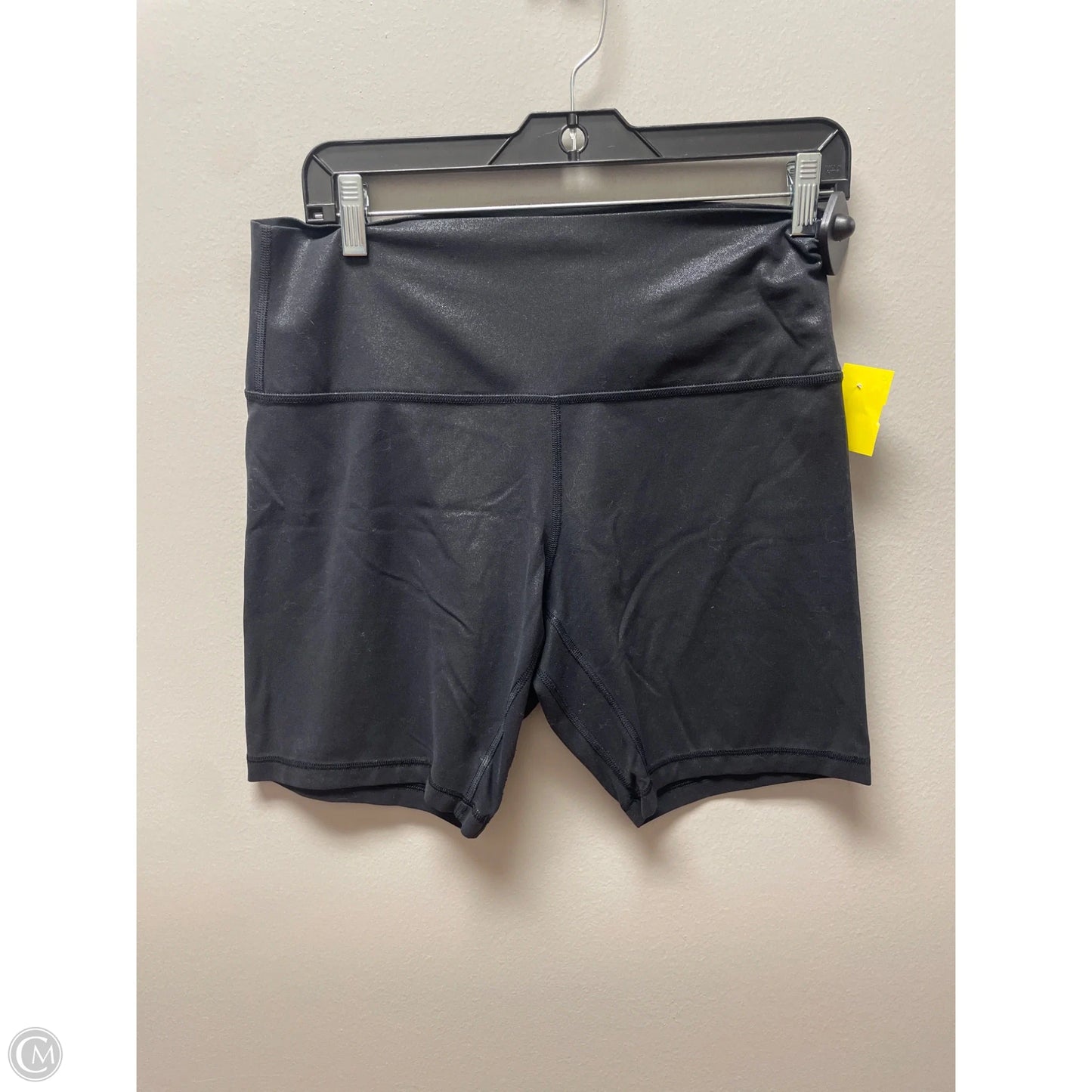 Athletic Shorts By Lululemon In Black & Silver, Size: 12