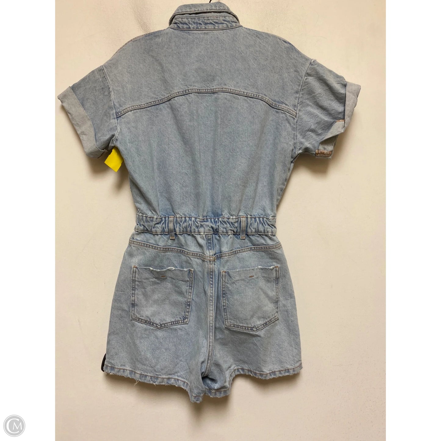 Romper By Zara In Blue Denim, Size: S