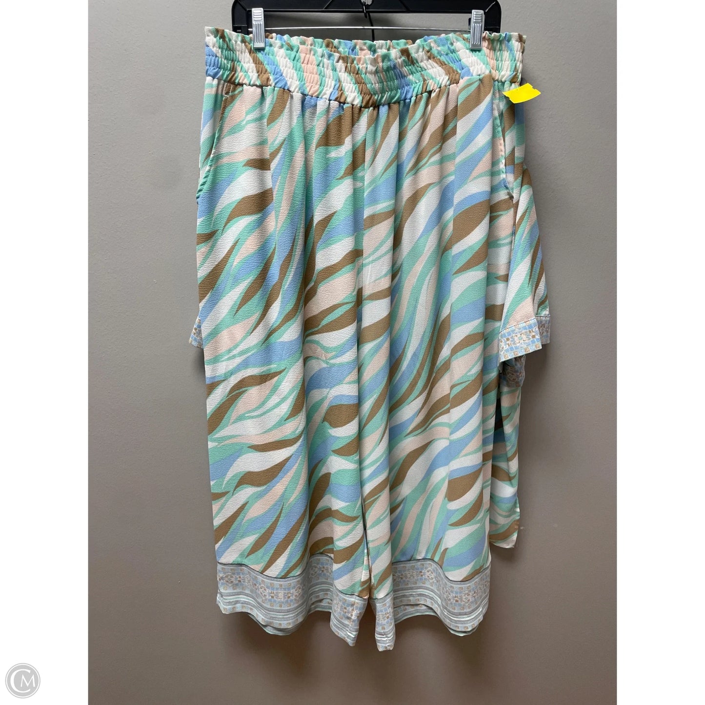 Pants Set 2pc By Rose And Olive In Blue & Green, Size: 2x