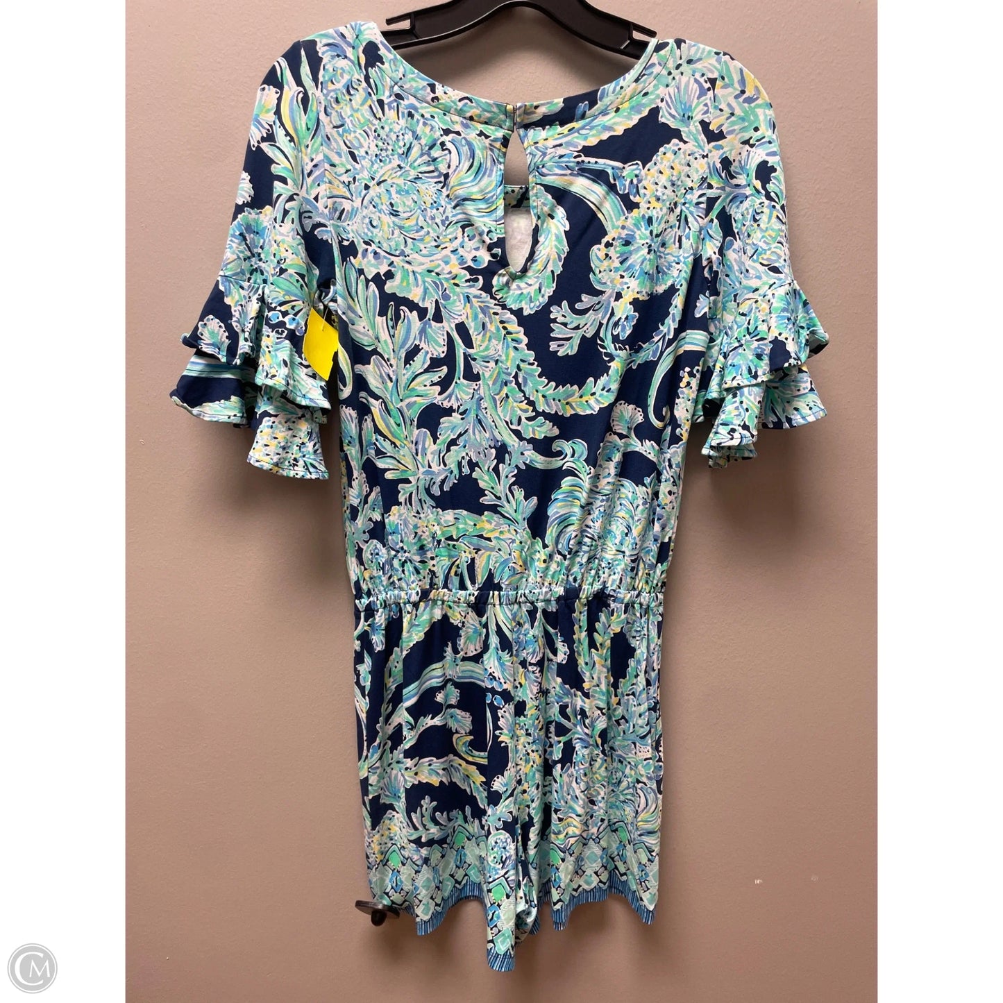 Romper Designer By Lilly Pulitzer In Blue & Green, Size: Xs