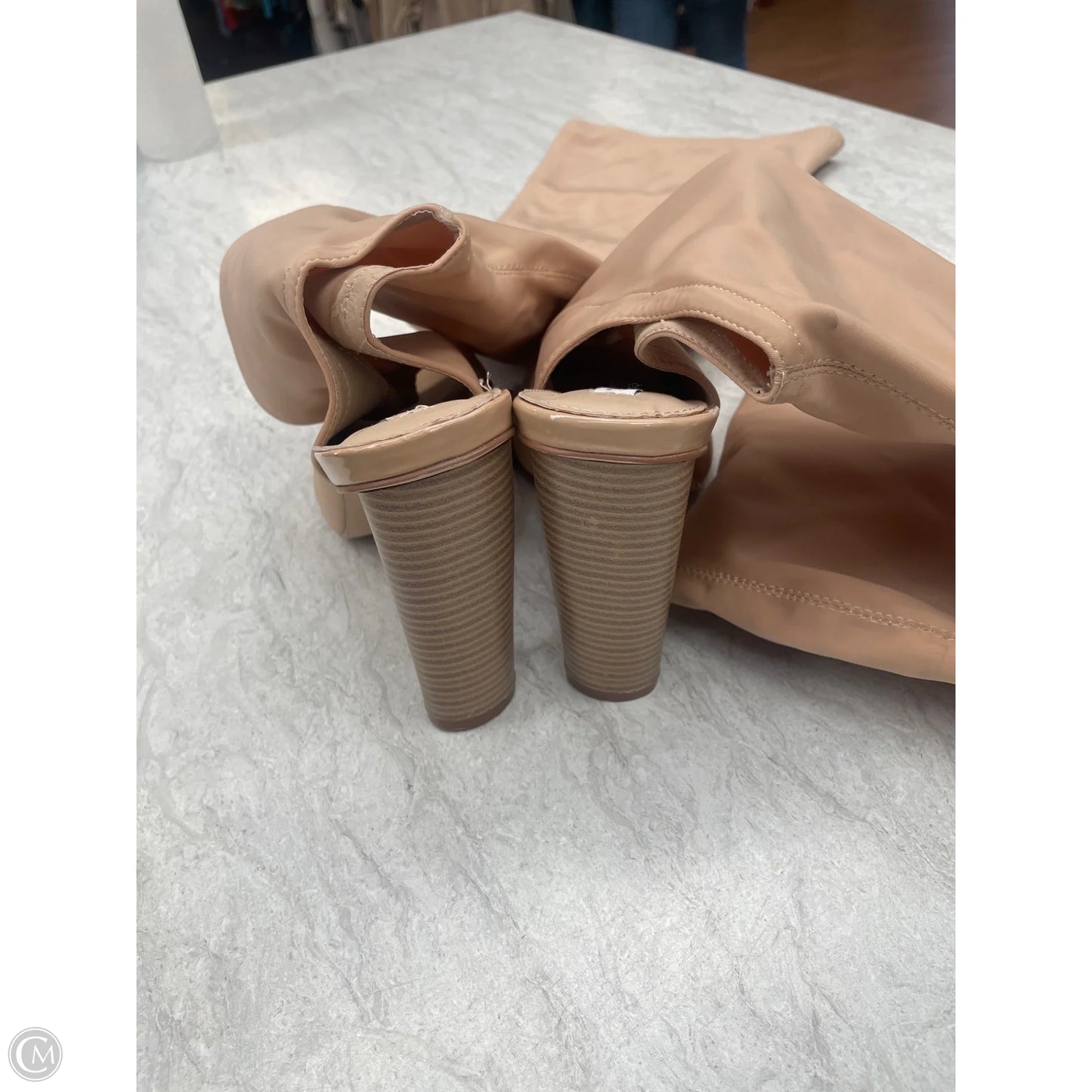 Boots Knee Heels By Cape Robbin In Tan, Size: 10