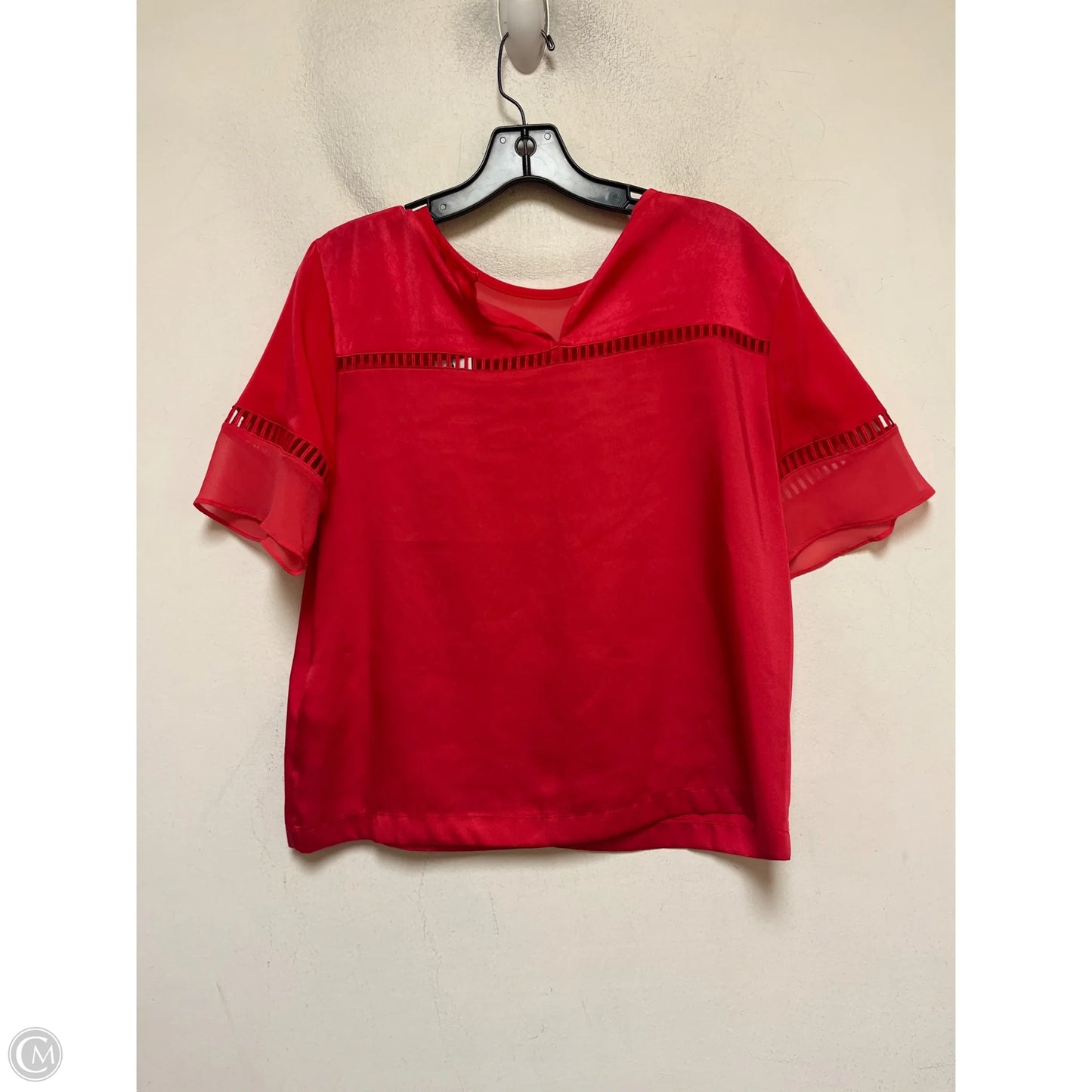 Top Short Sleeve By Dkny In Pink, Size: S